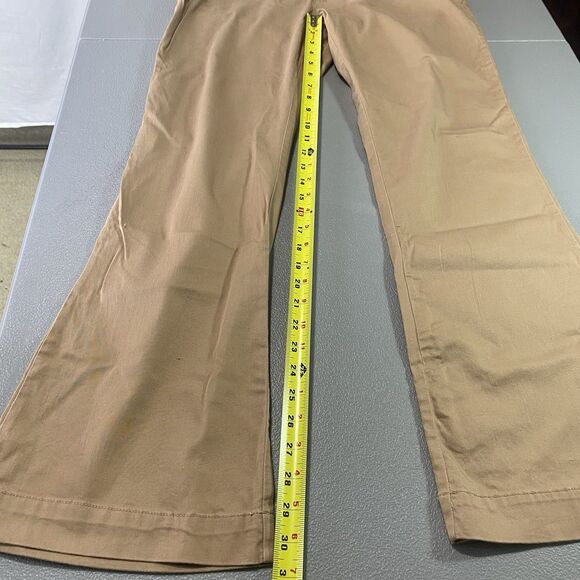 OLD COLLEGE INN Low Rise Flare Pants Chinos Stretch Y2K Womens 11 Khaki Tan - Picture 6 of 8